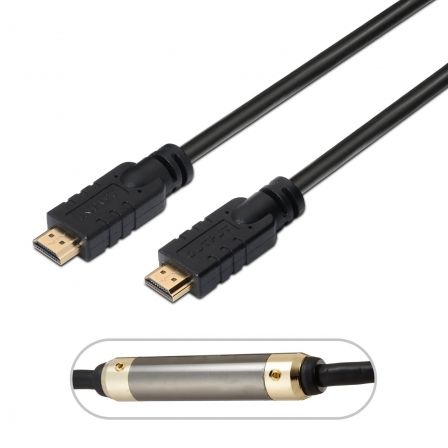 Aisens Cable HDMI Alta Velocidad con Repetidor 15m Negro Aisens Cable HDMI Alta Velocidad con Repetidor 15m Negro